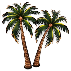 Sunset Palms Background Png 45 PNG Image