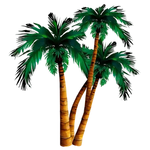 Sunset Palms Background Png Fmr PNG Image