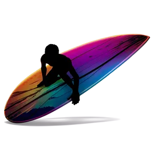 Sunset Surfer Silhouette Png Nor PNG Image