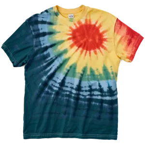 Sunset Tie Dye Shirt Png Xwm PNG Image