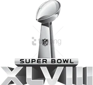 Super Bowl Trophy Graphic PNG Image