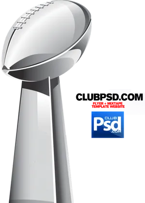 Super Bowl Trophy Illustration PNG Image