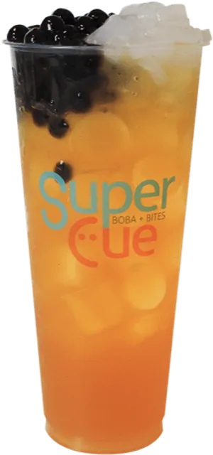 Super Cue Boba Tea PNG Image