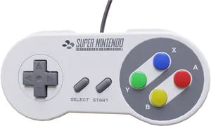 Super Nintendo Controller Classic PNG Image