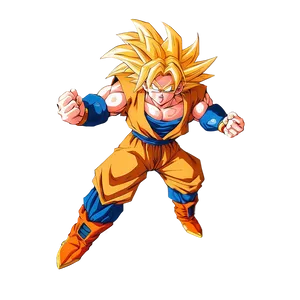 Super Saiyan 3 Goku Flying Png 06252024 PNG Image