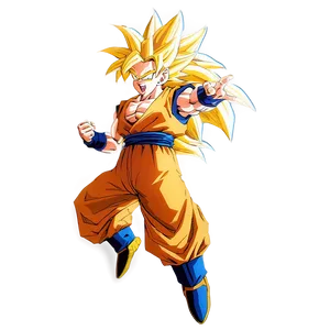 Super Saiyan 3 Goku Flying Png Xgt71 PNG Image