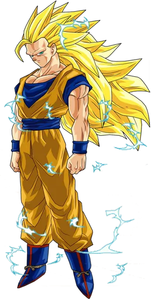 Super Saiyan Aura Illustration PNG Image