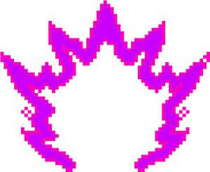 Super Saiyan Aura Pixel Art PNG Image