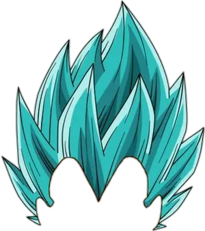 Super Saiyan Blue Vegeta Hair Illustration PNG Image