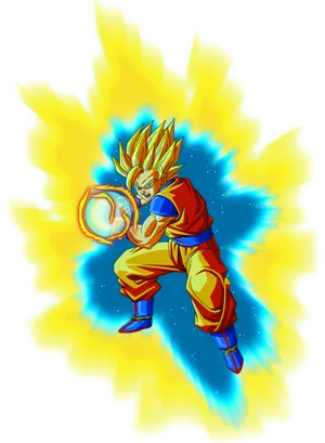 Super Saiyan Energy Aura PNG Image