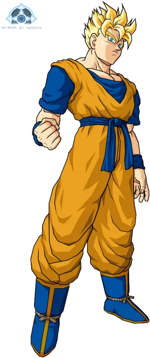 Super Saiyan Gohan Standing PNG Image