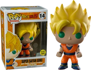 Super Saiyan Goku Funko Pop PNG Image