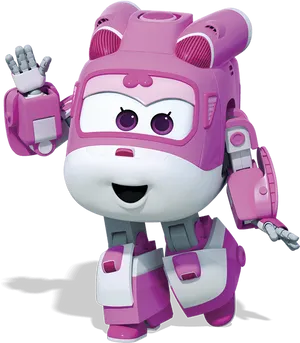 Super Wings Dizzy Character Render PNG Image