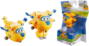 Super Wings Donnie Toy Figure Packaging PNG Image