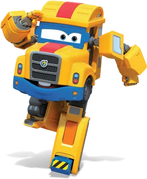 Super Wings Donnie Transforming Robot PNG Image