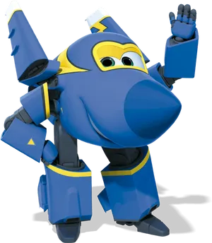 Super Wings Jerome Character Pose PNG Image