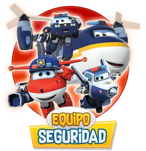 Super Wings Security Team PNG Image