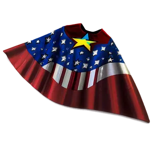 Superhero Cape With Stars Png Kql PNG Image