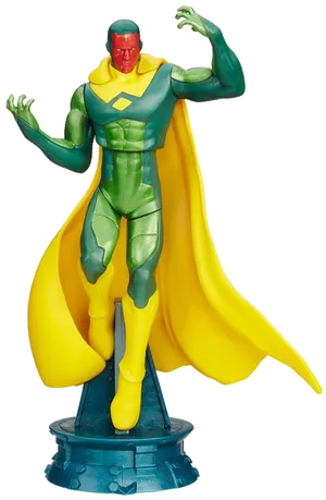 Superhero Figurewith Cape PNG Image