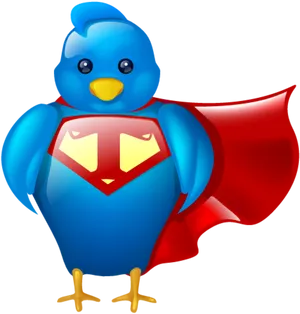 Superhero Twitter Bird PNG