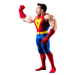 Superhero Yelling In Action Png 83 PNG Image