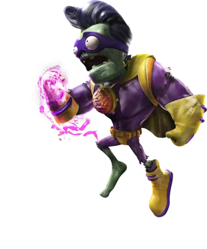 Superhero Zombie Casting Spell PNG Image