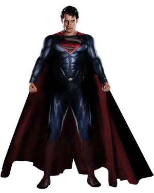 Superheroin Blueand Red Costume PNG Image