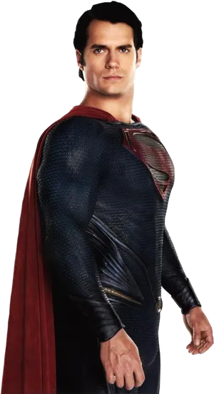 Superheroin Blueand Red Costume PNG Image