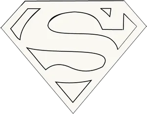 Superman Logo Outline PNG Image