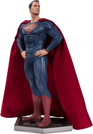 Superman Statue Pose PNG Image