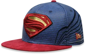 Superman Themed Cap PNG Image