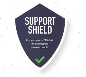 Support Shield Graphic PNG