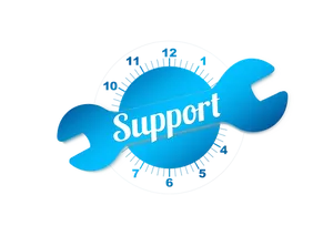 Support Wrench Clock Graphic PNG Image