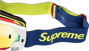 Supreme Branded Motocross Goggles PNG Image