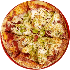 Supreme Pizza Top View.png PNG Image