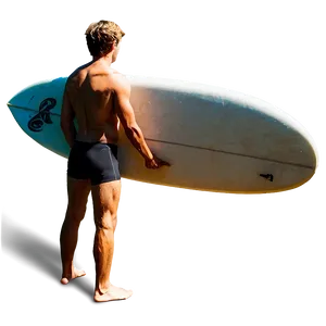 Surfer With Sunset Background Png Mhy52 PNG Image