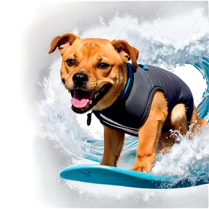 Surfing Dog PNG Eos PNG
