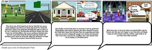 Surprise Birthday Comic Storyboard PNG