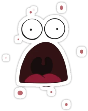 Surprised Patrick Star Cartoon PNG Image