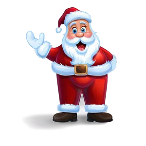 Surprised Santa Cartoon Png Htb16 PNG Image