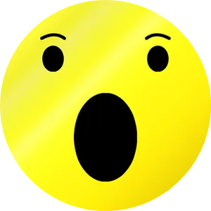 Surprised Yellow Emoji PNG Image