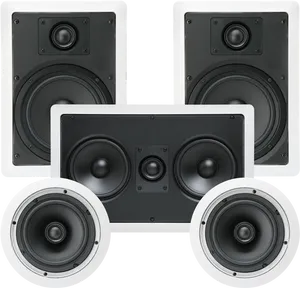 Surround Sound Speaker System PNG Image