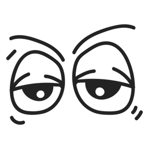Suspicious Cartoon Eyes PNG