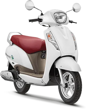 Suzuki Access125 Scooter White PNG Image