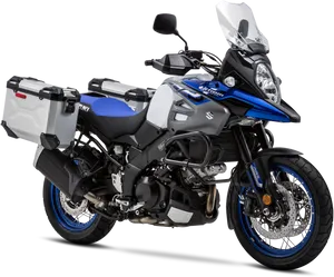 Suzuki V Strom Adventure Motorcycle PNG Image