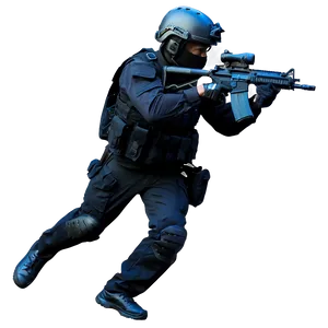 Swat Close Quarters Combat Png Kar34 PNG Image