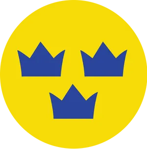 Swedish National Emblem PNG Image