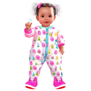 Sweet Baby Girl Illustration Png 06122024 PNG Image