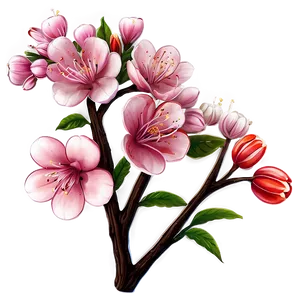 Sweet Blossoms Artwork Png Shc75 PNG Image