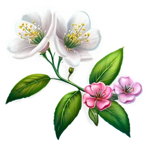 Sweet Blossoms Artwork Png Xko47 PNG Image